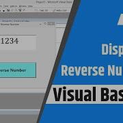 Display The Reverse Number In Visual Basic 6 0