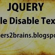 Enable Disable Textbox Using JQuery