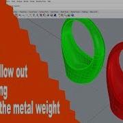 Jewelry CAD Design Tutorial 23 Hollow Out Signet Ring To Reduce The Metal Weight Shell Command