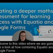 Using Equatio Mathspace In Google Forms