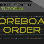 Minecraft Bukkit Spigot Plugin Tutorial 24 Scoreboard Order