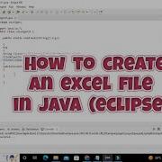 Как создать файл Excel в Java Eclipse Как сгенерировать файл Excel в Java в Eclipse