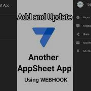 Add And Update Data In Another AppSheet App Using Call A WebHook AppSheet API