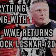 Everything Wrong With WWE Returns BROCK LESNAR 2012