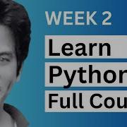Week 2 Python Live Session