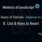 React JS Tutorials List Keys In React Using Map React JS From Beginner To Advanced