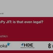 Inside A PyPy JIT Is That Even Legal PyCon APAC 2018