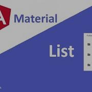 Angular Material List Angular Material Tutorial 14