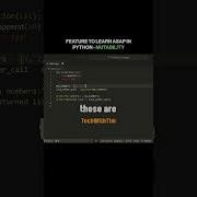 Mutability In Python