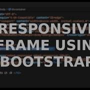 Make Responsive IFrame With Bootstrap Code