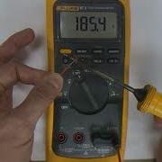 Как измерить температуру с помощью цифрового мультиметра Fluke 87V