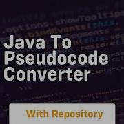 Java To Pseudocode Converter