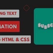 Jumping Text Animation Subscribe Text HTML CSS