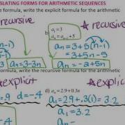 Algebra 1 2 Recursive Sequences