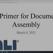 A Primer For Document Assembly March 2021 A2J Author New User Webinar
