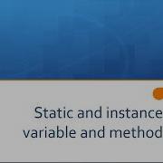 Lesson 14b Static And Instance Variable Method
