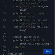 C Program To Add Two Complex Numbers By Passing Structure To A Function In 50X Speed Edu Shorts