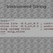 Tutorial 17 Using The Csound Module