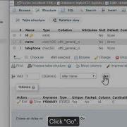Inserting Fields Into Database Tables With PhpMyAdmin