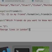 Python Condition Menu
