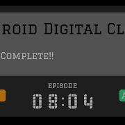 Android Digital Clock App Clock Complete Hours Minutes Display