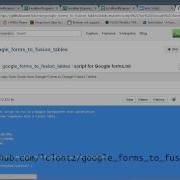 Syncing Google Forms With Google Fusion Tables For Crowdsourced Maps