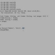 Scala Classes And Objects