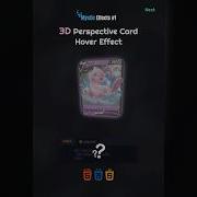 Mystic Effects 1 3D Perspective Card Hover Effect In Html Css Javascript