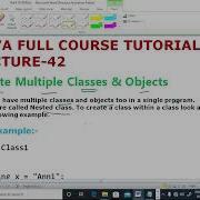 JAVA LECTURE 42 Create Multiple Classes And Objects In Java EnhanceCodeLearning