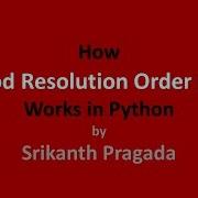 Method Resolution Order MRO In Python