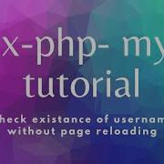 AJAX Javascript PHP MySQL Tutorial
