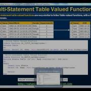 32 Multi Statement Table Valued Functions In Sql Server