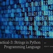 8 Practical 3 Strings In Python Jupyter Notebook