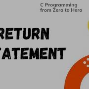 5 7 C Programming From Zero To Hero Return Statement