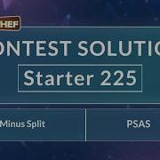 Plus Minus Split PSAS Starter 225 CodeChef Official Solution