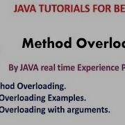 Java Tutorials Method Overloading In Java With Examples