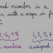 Signed Versus Unsigned Numbers