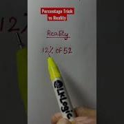 Percentage Trick Vs Reality