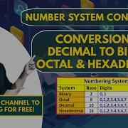 Conversion Of Decimal To Binary Octal And Hexadecimal Number System Conversion C Programming