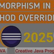 Polymorphism In Java Method Overriding In Java Method Overriding Program In Java