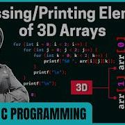 Accessing And Printing Elements Of 3D Arrays In C