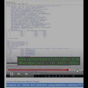 Analysis For Twitter Bot Detection Using Machine Learning PYTHON PROJECT