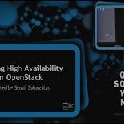 Building High Availability In OpenStack Sergii Golovatiuk Mirantis