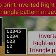 How To Print An Inverted Right Angled Triangle Pattern In Java Pattern Programming Java