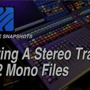 Разделение стереодорожки на 2 монофайла снимки экрана Studio One Pro