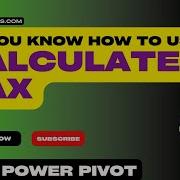 Understanding CALCULATE Function In DAX Excel Power Pivot