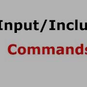 Input And Include Commands In Latex