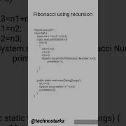 Java Fibonacci Of A Given Number Using Recursion Java