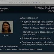 2019 MP Workshop Atomate Basics Building A Workflow