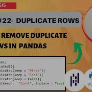 PYTHON PANDAS TUTORIAL 22 FIND AND REMOVE DUPLICATE ROWS IN PANDAS